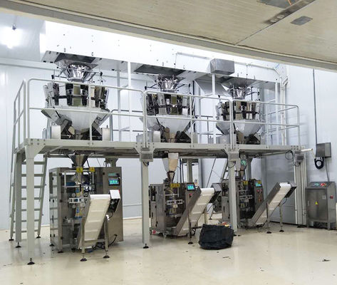 Laminated Film 50 Bags / Min Nuts Packing Machine