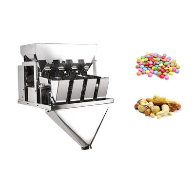 Automatic 4 Head Linear Weigher For Grain Rice Suger Nut Packing