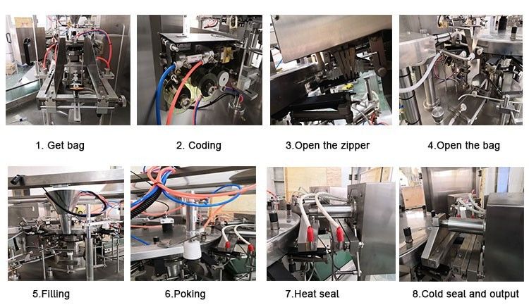 304SS Automatic Weighing Rozen Food Packing Machine 30bags/Min