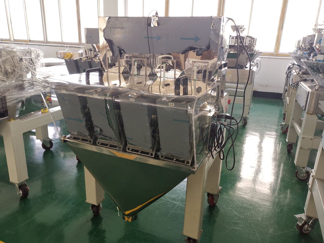 Automatic 2/4 Heads Linear Weigher Packaging Machine Weighing Food