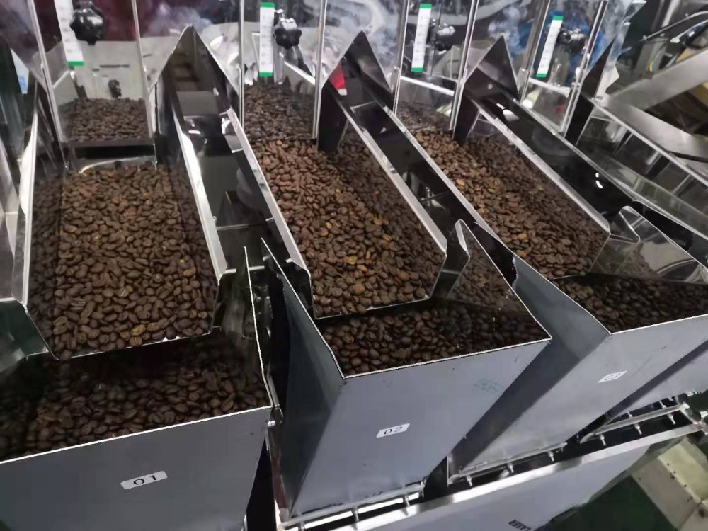 Multi Grade Vibrating Feeder 4 Head Linear Weigher