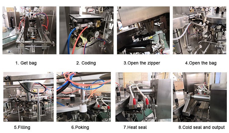 304SS Automatic Weighing Rozen Food Packing Machine 30bags/Min